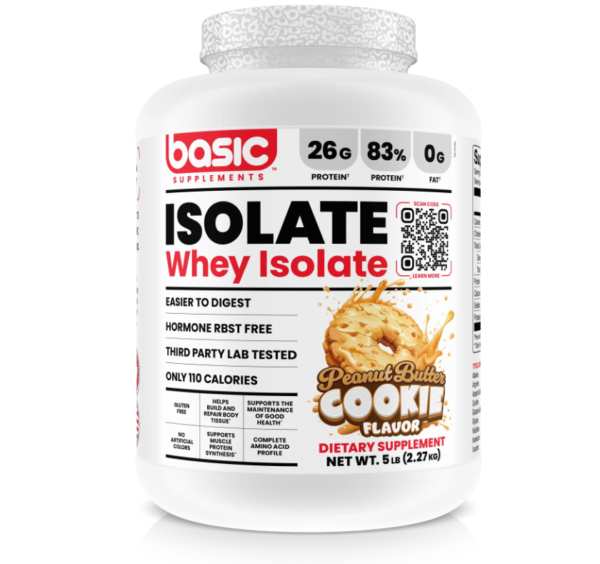 Basic Supplements Isolate 5Lbs P.B. Cookie