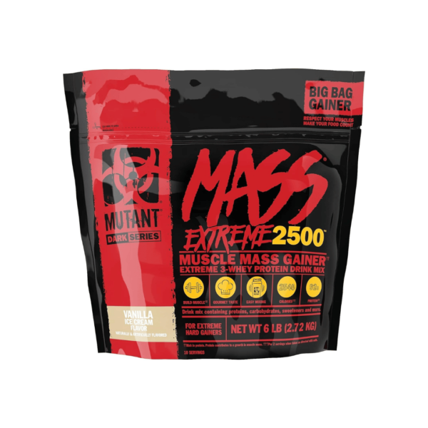 Mutant Mass Extreme 2500 6Lbs Vainilla
