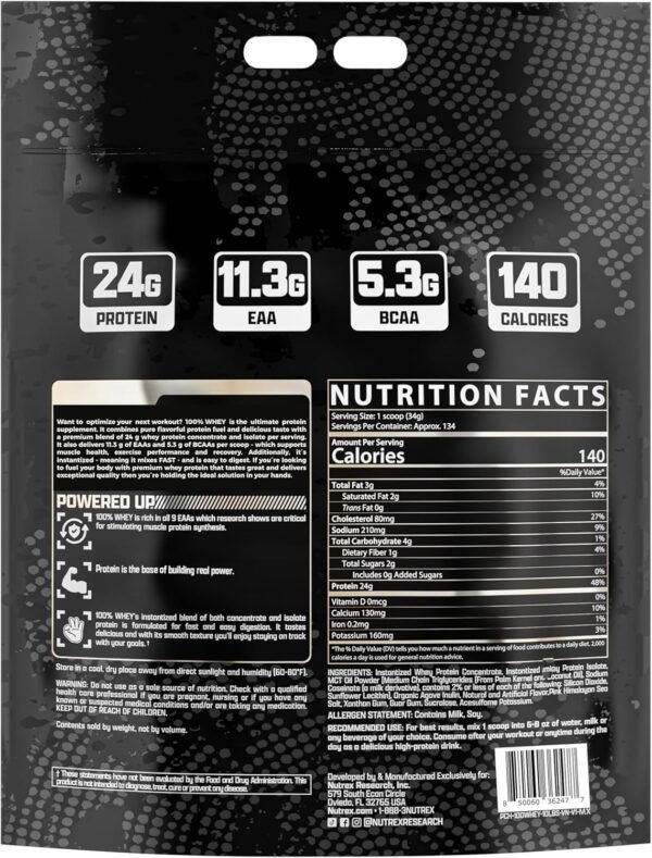 Nutrex 100% Whey 10Lbs Vanilla - Imagen 2