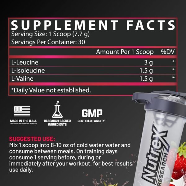 Nutrex Bcaa 6000 30 Servings Fruit - Imagen 2