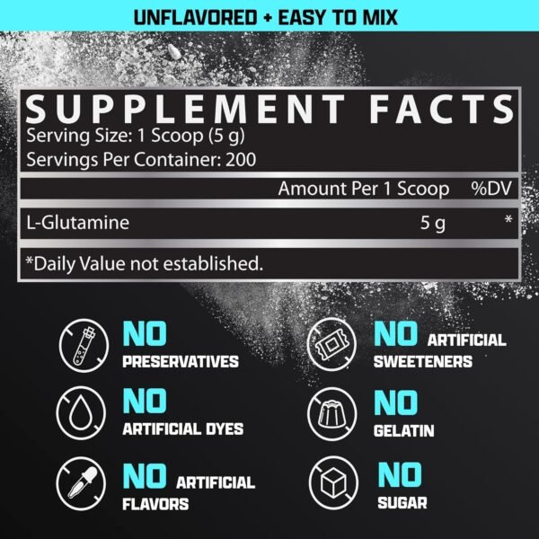 Nutrex Glutamine Drive 1000G Unflavored - Imagen 2