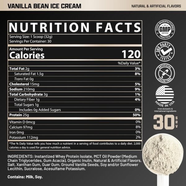 Nutrex Isofit 2.2Lbs Vainilla - Imagen 2