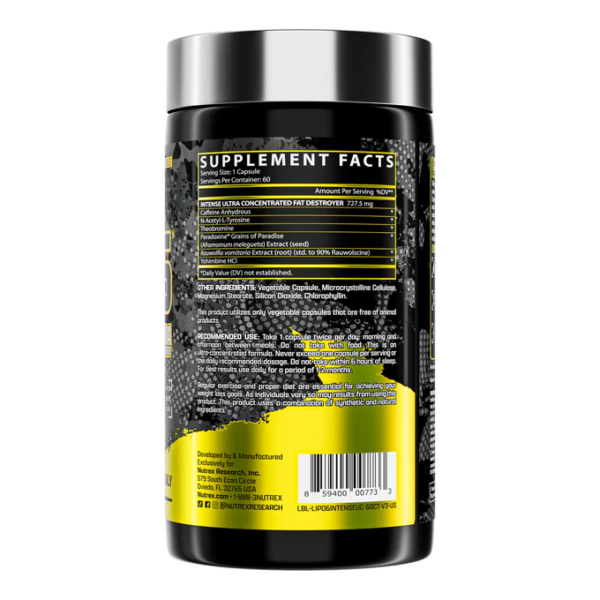 Nutrex Lipo-6 Black Intense Ultra Concentrate - Imagen 2