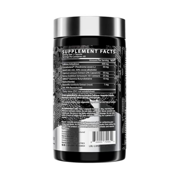 Nutrex Lipo-6 Hardcore 60 Capsules - Imagen 2