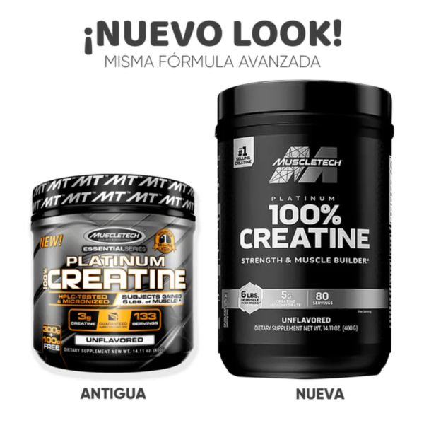 Platinum 100% Creatine 400G Unflavor - Imagen 2
