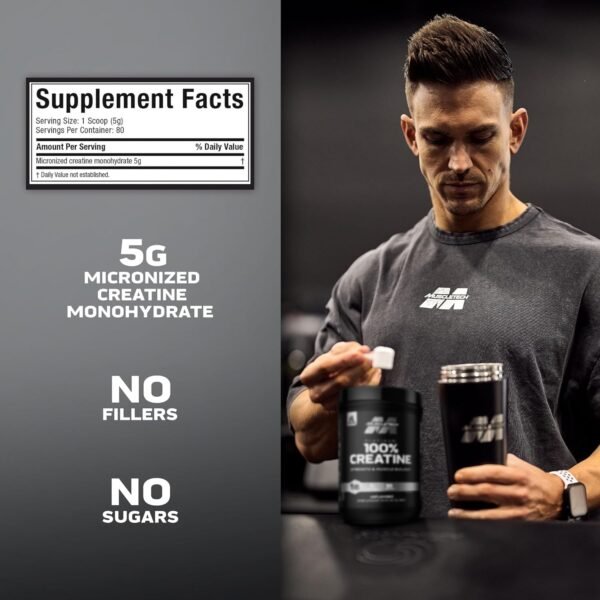 Platinum 100% Creatine 400G Unflavor - Imagen 3