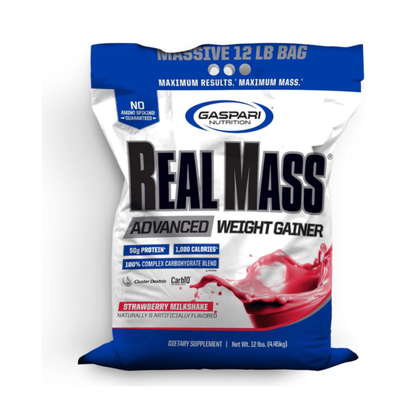 Gaspari Real Mass Gainer 12Lbs Fresa