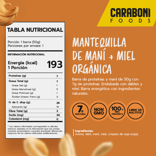 Barra Crisp Mantequilla De Mani (Unidad) - Imagen 2