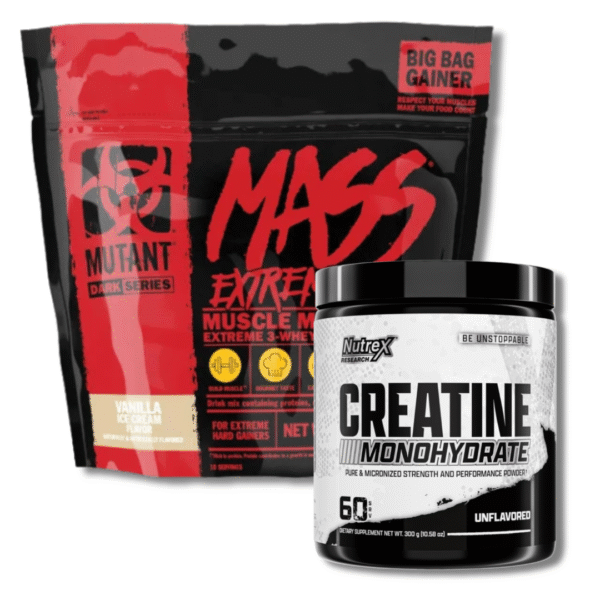 Combo 4 - Mutant mass extreme 2500 6 lb + Creatine nutrex