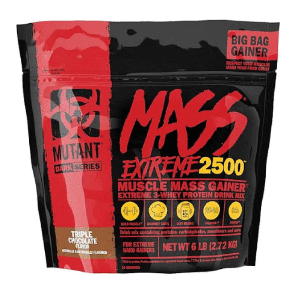Mutant Mass extreme 2500 chocolate 6 libras