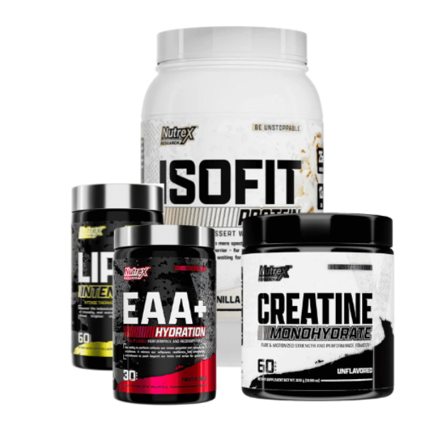 Combo Web 10 - Creatine nutrex  60 servidas +  EAA 30 servidas + ISO fit 2 lb + lipo 6 intense 60 caps