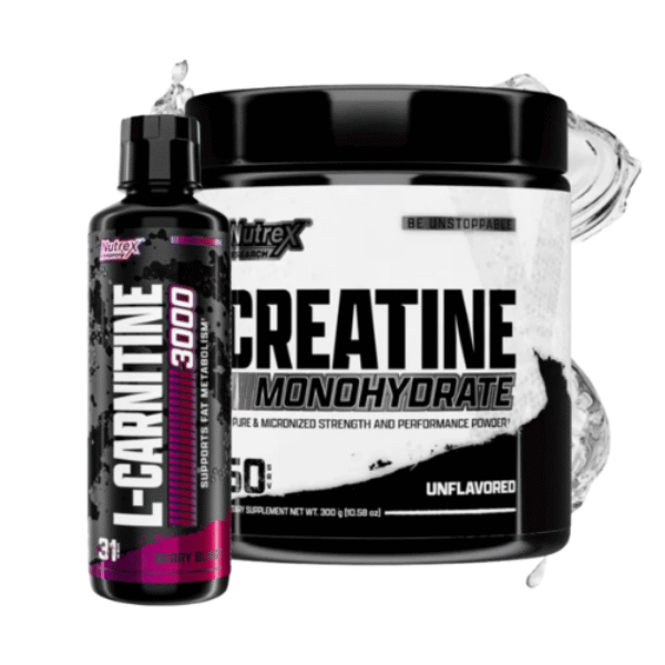 Combo Web 3 - L Carnitine Nutrex  31 servidas + Creatine Nutrex 60 servidas