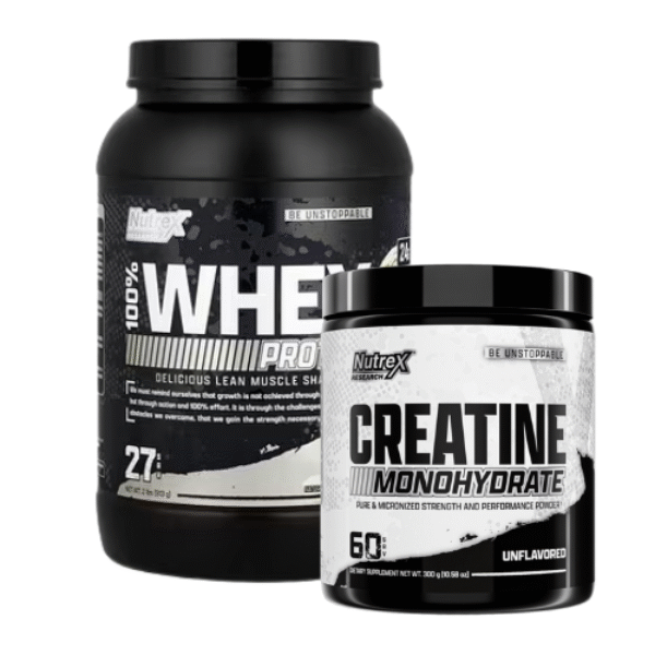 Combo Web 1 - 100 % Whey 2 lb + Creatine nutrex 60 servidas