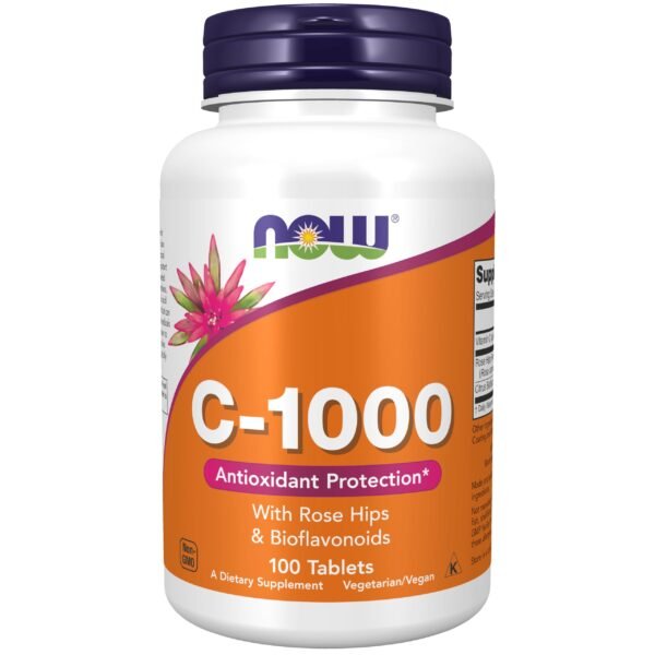Vitamina C 1000 Mg Now , 100 Capsulas