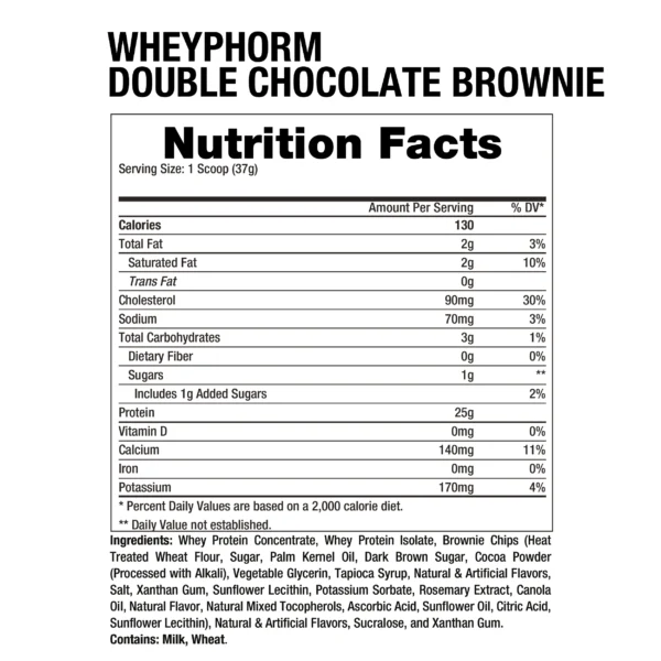 WHEY PHORM Dragon Pharma 2 Lbs Doble Chocolate Brownie - Imagen 2