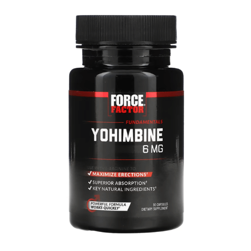 Yohimbine 6MG Force Factor 30 Caps.