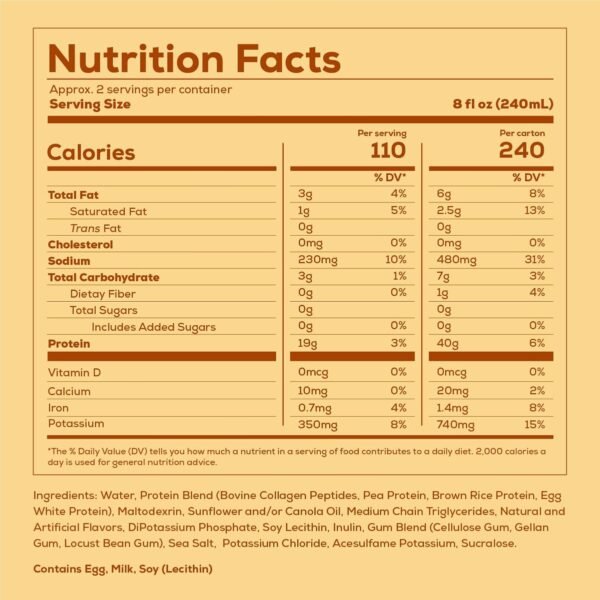 MRE Proteina Liquida RTD Salted Caramel - Imagen 2