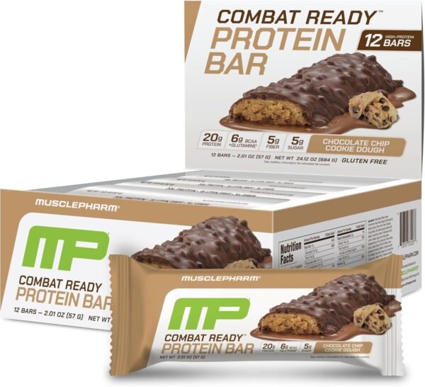 muscle Pharm Combat Bar box Choco Chip Cookie