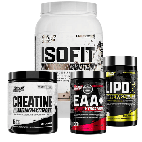 Combo Quema grasa y protege masa – Isofit + Lipo 6 + EAA + Creatina